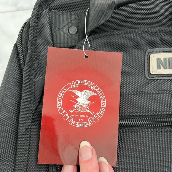 NWT NRA Black Travel Backpack - Picture 11 of 13